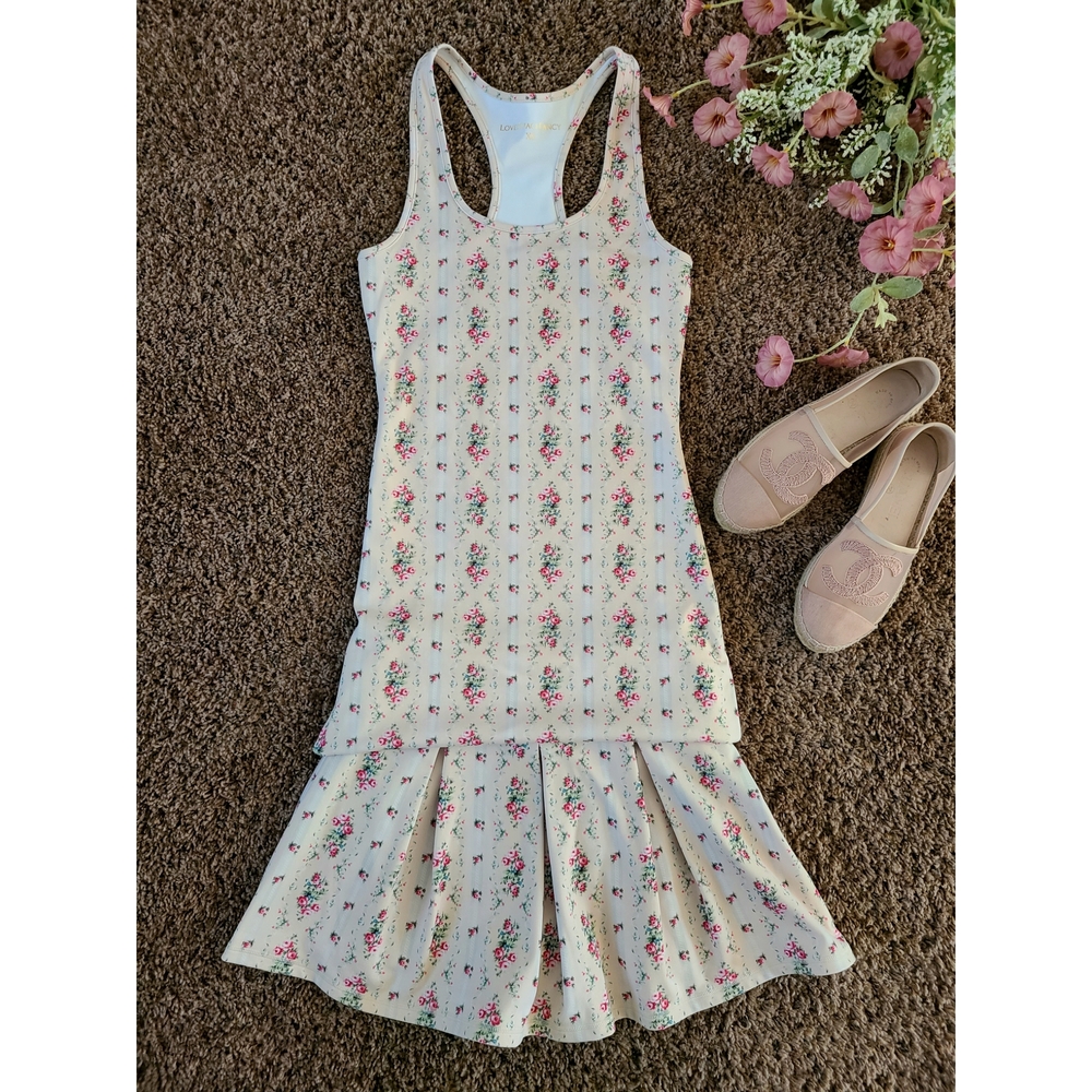 LoveShackFancy Cream Floral Athletic Set